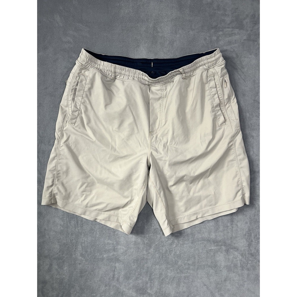 Men's Birddogs Boomstick‎ Size XXL Long Khaki Shorts Performance Stretch Lined